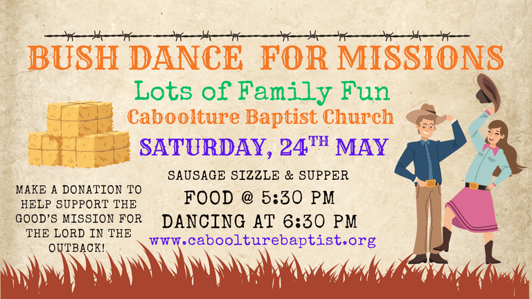 Banner Image for the Bush Dance for Missions event at Caboolture Baptist Church