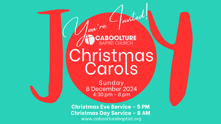 Banner Image for the Christmas Carols event at Caboolture Baptist Church