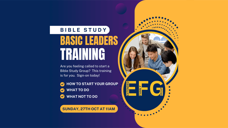 Banner Image for the EFG Basic Leaders training event at Caboolture Baptist Church