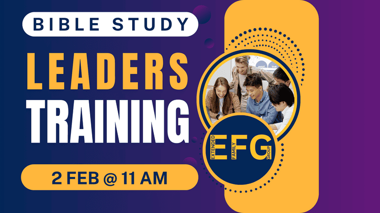 Banner for event 'EFG Leaders Training' at Caboolture Baptist Church