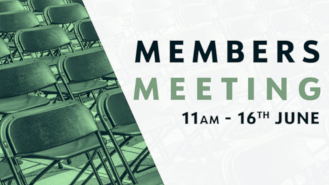 Banner for event 'Members Meeting' at Caboolture Baptist Church