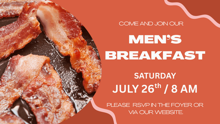Banner for event 'Men's Breakfast' at Caboolture Baptist Church