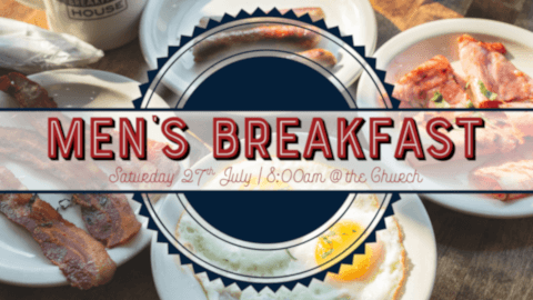 Banner for event 'Men's Breakfast' at Caboolture Baptist Church