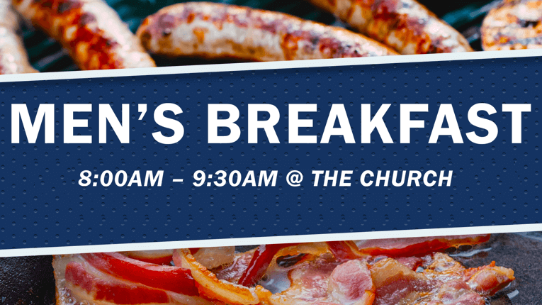 Banner for event 'Men's Breakfast' at Caboolture Baptist Church