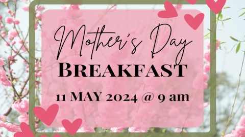 Banner for event 'Mother's Day Breakfast' at Caboolture Baptist Church