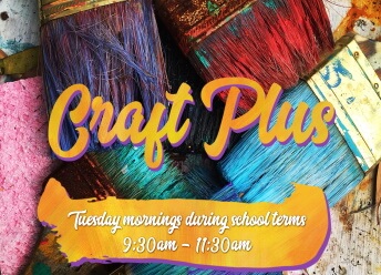 Banner for the 'Craft Plus' ministry at Caboolture Baptist Church