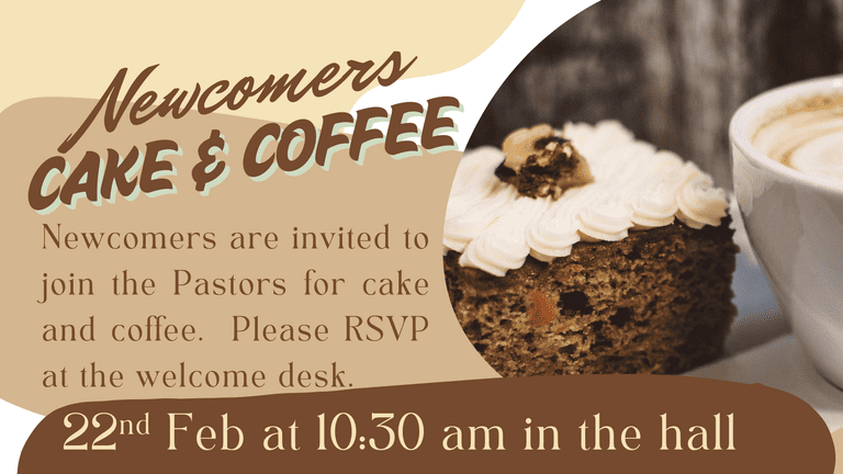 Banner Image for the Newcomers Cake & Coffee event at Caboolture Baptist Church
