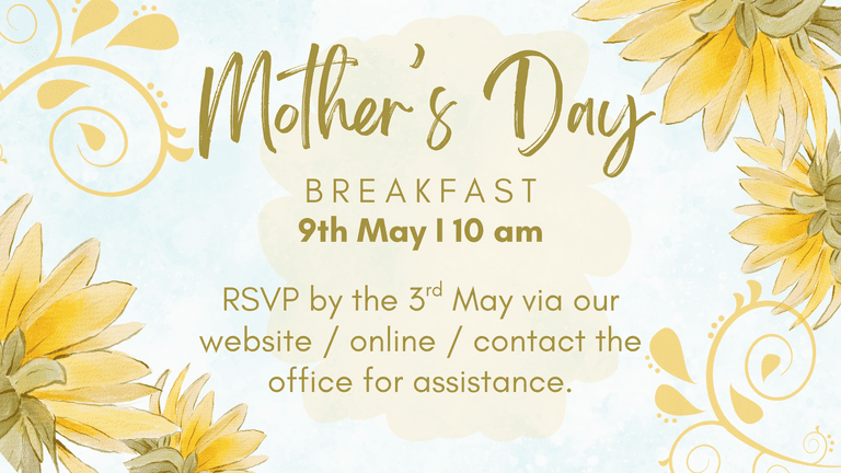 Banner Image for the Mother's Day Breakfast event at Caboolture Baptist Church