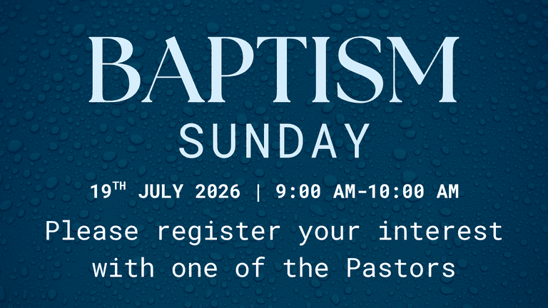 Banner Image for the Baptism Sunday event at Caboolture Baptist Church