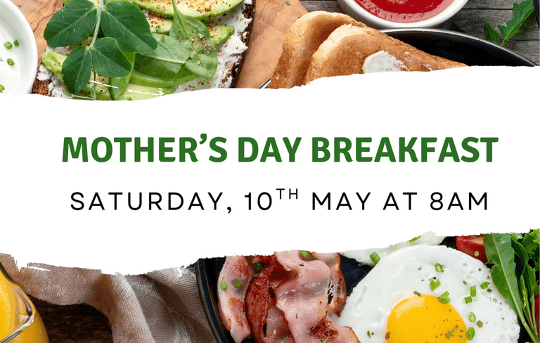 Banner for event 'Mother's Day Breakfast' at Caboolture Baptist Church