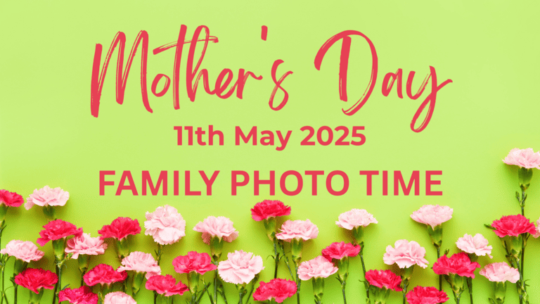 Banner for event 'Mother's Day Family Photo Time' at Caboolture Baptist Church