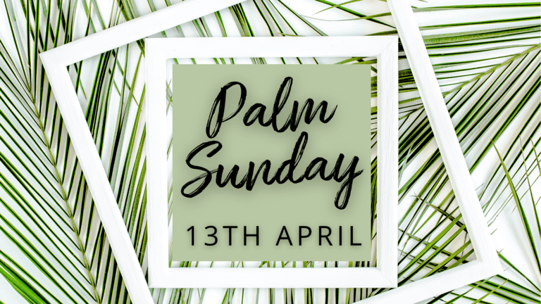 Banner for event 'Palm Sunday' at Caboolture Baptist Church